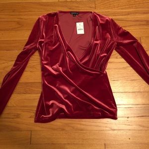 Velvet top from J. Crew